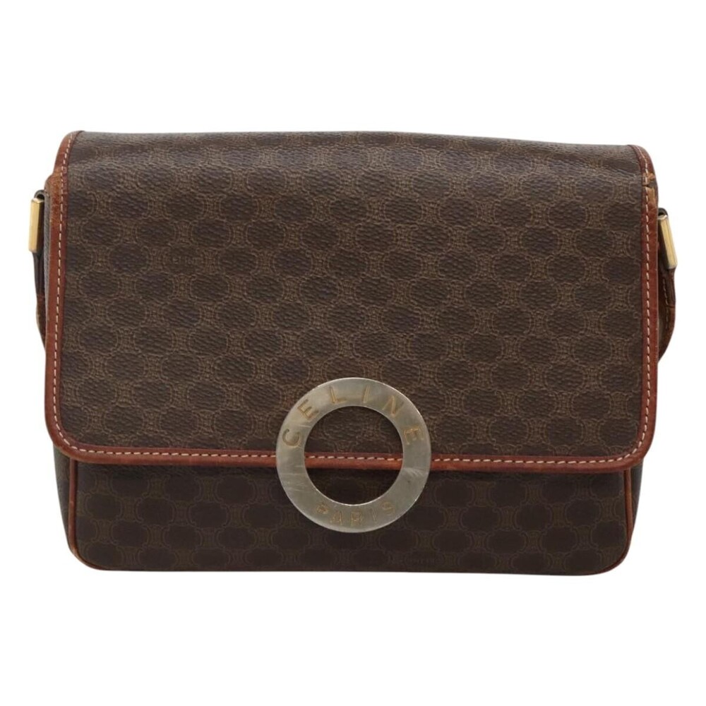 Celine Vintage Macadam Canvas and Leather